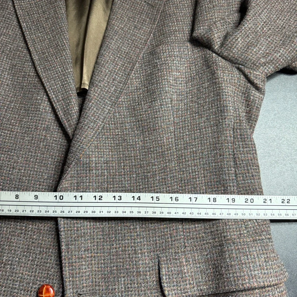 Austin Reed Regent Street Mens‎ 42L Brown Blazer Elbow Patches Tailored USA